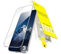 JETech Protector Pantalla para iPhone 16 6,1 Pulgadas, Fácil Instalación Solo Paso con Caja Sin Burbujas Auto Alineación, Cristal Vidrio Templado 9H, HD Claro, 3 Unidades