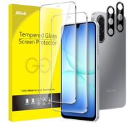 JETech Protector Pantalla para Samsung Galaxy A17 5G / 4G 6,7 Pulgadas con Protector Lente Cámara, Cristal Vidrio Templado 9H, HD Claro, 2 Paquetes Cada Uno