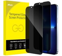 JETech Protector Pantalla Privacidad Cobertura Completo para iPhone 13 Pro Max 6,7 Pulgadas, Cristal Vidrio Templado Antiespia, Amigable para Funda, 2 Unidades