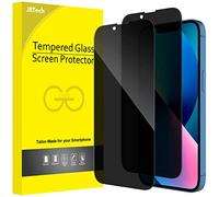 JETech Protector Pantalla Privacidad Cobertura Completo para iPhone 16e 2025, iPhone 13/13 Pro 6,1 Pulgadas, Cristal Vidrio Templado Antiespia, Amigable para Funda, 2 Unidades