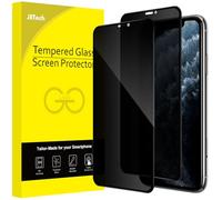 JETech Protector Pantalla Privacidad para iPhone 11 Pro Max/XS Max 6,5 Pulgadas, Cobertura Completo Cristal Vidrio Templado Antiespia, Amigable para Funda, 2 Unidades