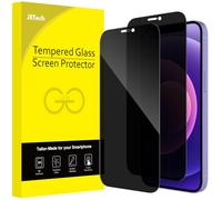 JETech Protector Pantalla Privacidad para iPhone 12 mini, 2 Unidades | Antiespía Cristal Vidrio Templado Cobertura Completa, Protección Borde a Borde, Amigable para Funda, HD Claro