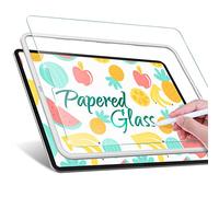 JETech Protector Vidrio Papel para iPad Pro 12,9 Pulgadas 2022/2021/2020/2018 (6a/5a/4a/3a Generación) Marco Fácil Instalación, Cristal Templado Anti Reflejante Papel-Mate Acabado, 1 Unidade