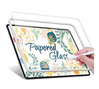 JETech Protector Vidrio para iPad Air 5/4 10,9 Pulgadas y iPad Pro 11 Pulgadas (2022/2021/2020/2018) y con Marco Fácil Instalación - Cristal Templado Anti Reflejante, Papel-Mate Acabado, 1 Unidad
