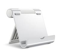 JETech Soporte para Tableta, para Tab/Teléfonos de 4-11", Plateado | Soporte Portátil Ajustable, Base Plegable para iPad/iPad Pro/Air/Mini, Galaxy Tab A8/A7 Lite/A7/S8/S7, Kindle, etc.