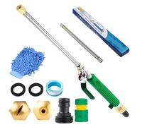 Jetflux Pressure Washer - Upgraded Jet Nozzle for Garden Hose Power - Washer Wand Hydro Jet High Pressure Washer Tools (Green)