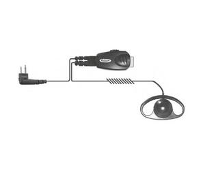 Jetfon Auricular Earloop con conexión Motorola 2 pin Kit manos libres para walkie talkies, micro-auricular Earloop con conexión Motorola 2 pin
