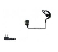 Jetfon Auricular gancho conexión Kenwood (reforzado) Auricular tipo gancho con micrófono "PTT" y pinza , cable reforzado