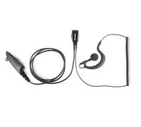Jetfon BR-1714 Microauricular Conector M4 para Motorola GP-340 GP-360 | Pinganillo profesional de cable rizado con conector M4. Compatible con Motorola GP-340, GP-360 y series PRO.