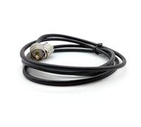 Jetfon Cable de Extensión Coaxial RG58 de 1,5 Metros - Latiguillo de Antena con 2 Conectores PL-259 (UHF Macho)