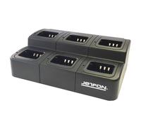 Jetfon Cargador múltiple Jetfon para Kenwood (6 posiciones) Cargue simultáneamente 6 walkie talkies Kenwood o sus baterías