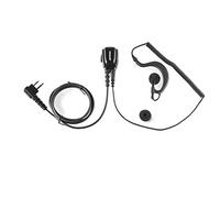 Jetfon JDR-1703 E/C Micro-Auricular Profesional Modular - Conector Tipo M, Auricular Extraíble (Gancho) y PTT para Motorola, Yaesu y Dynascan
