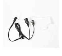 Jetfon Jetfon JR-1808 E/C Micro-auricular de tipo botón con tubo acústico transparente rizado y conector Motorola 1 pin para comunicaciones claras y cómodas