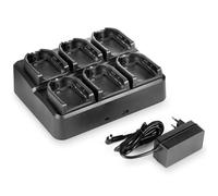 Jetfon Jetfon MULTI CLPe Cargador múltiple de 6 posiciones para Motorola CLPe Cargador múltiple de 6 ranuras para radios Motorola CLPe, con dos puertos USB