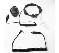 Jetfon Micro-auricular con laringófono versión Vertex Micrófono y auricular de laringe con conexión Vertex, alta calidad de sonido y dos botones PTT