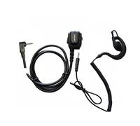 Jetfon Micro-auricular ergonómico conexión Motorola 1 pin T81,T82,T82EX, T92 + Auricular gancho Auricular gancho intercambiable + cable PTT microauricular