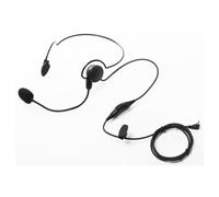 Jetfon Micrófono auricular HS-2 conexión Motorola 1 pin Micrófono auricular, con sujeción de nuca y PPT , conexión 1 pin