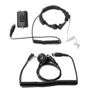 Jetfon PC LG-08 Laringófono Motorola T82 T92 T62 T80 Tubo PTT M-TA | doble pulsador PTT y conector M-TA