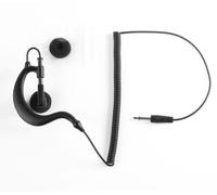 Jetfon Pinganillo Gancho JR-EHS E/C KS Jack 2,5mm Cable Rizado | ergonómico de gancho, conector jack mono 2,5 mm, cable rizado elástico y repuesto para micros Kenwood y Dynascan.