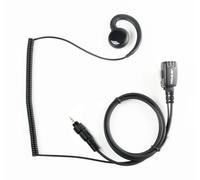 Jetfon Pro CLP Microauricular para Motorola CLP446 y CLK446 | Auricular Profesional Tipo C, Cable Rizado, Pulsador PTT