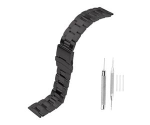 JETHENG Correa de acero inoxidable para hombre compatible con Luminox de 22 mm, tortuga marina gigante de 44 mm, 0320 0330 (negro)