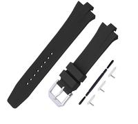 JETHENG Correa de goma para hombre compatible con Citizen Tsuyosa NJ0151 NJ0150 de 26 mm para mujer, correa de reloj de silicona impermeable para trabajo al aire libre, correa de muñeca (negro)