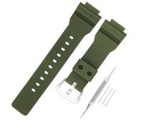 JETHENG Correa de resina para hombre compatible con Casio G-Shock de 21 mm x 16 mm GBA800 GBA-800 GBD800 GBD-800 (verde militar)