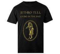 Jethro Tull Living In The Past Camiseta Negra para Hombre Camiseta Masculina Regular