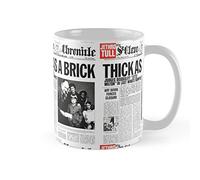 Jethro Tull Thick As A Brick - Taza de café de cerámica de 11 onzas y 15 onzas