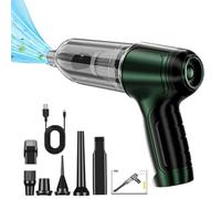 Jetix Car Vacuum, Jetix Pro Portable Vacuum, Jetix Electric Air Duster & Vacuum, Car Vacuum Cleaner High Power, Wireless Handheld Car Vacuum Cleaner Strong Suction (Green)