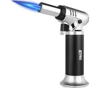 JETPRO Antorcha de cocina con una sola mano con llama de chorro ajustable (gas butano no incluido)