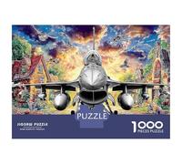 Jets sobre Pueblo ensueño Juego De Rompecabezas En Paquete 1000 Piezas Cazas Sci-fi con Ultra Difficult Puzzle para Actividad Después De La Escuela, Un Puzzle De Las Mejores Valoraciones 70x50cm/100