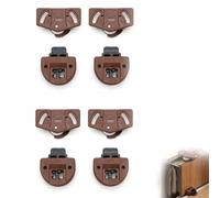Jetstream 4 Pares Kit Ruedas para Puertas Correderas, Ruedas Puerta Corredera Armario, Amortiguación, Adecuada para Armarios de Dormitorio y Gabinetes de Almacenamiento de Estudio