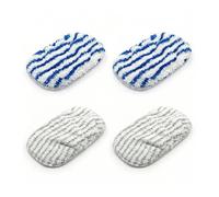 Jetstream 4 piezas de paños de limpieza Clean and Steam, compatibles con Rowenta Clean & Steam ZR005801/ZR005804/ZR850002/RY7/RY8, accesorios Clean and Steam (gris/azul)