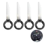 Jetstream 4 Piezas Herramienta de Extracción de Radio de Coche, Liberación Teclas Clave para Coche Disco, Compatibles con la Mayoría de Marcas de Equipos de Sonido para Automóviles