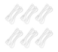 Jetstream 6 Pares Cordones de Silicona Transparentes, Correas Invisibles, Correas Zapatos de Tacón, Transparente, Invisible y Desmontable, Adecuado para Tacones Altos y Zapatos de Baile