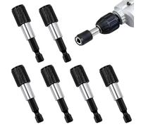 Jetstream 6 Pces Portapuntas Magnético de Cambio Rápido 60 mm, Portapuntas de Taladro Eléctrico, compatible con Destornilladores Eléctricos, Taladros y Destornilladores Manuales