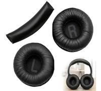 Jetstream Almohadillas de Repuesto, Almohadillas Auriculares, compatible con JBL Tune600BT T500BT T450BT T510BT T520BT, Cambio Rápido, Cómodo de llevar, 68mm, Negro