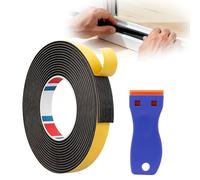 Jetstream Cinta de Sellado Autoadhesiva de 10 mm x 3 mm, EVA Schaumstoff Klebeband, compatible con Estufas de Cerámica, Fregaderos de Estufa, Encimeras y Placas de Inducción