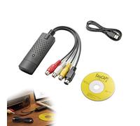 Jetstream USB 2.0 Capturadora Video y Audio, Convertidor VHS a Digital para Digitalizar VHS, Hi8, Mini DV a PC, Conversor VHS a Digital con Software de Edición, Compatible con Windows para DVD