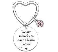 JETTOP Nana Gifts of Nietos Nana Llavero Regalos para Nana Cumpleaños Navidad Somos tan afortunados de tener una Nana como tú presente