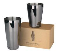Jettory Coctelera Boston | Cocktail Kit Premium de 18 oz y 28 oz | Juego Profesional para Bartenders | Coctelera de Barra Hecha de Acero Inoxidable 304 | Herramienta de Bar. (Negro)