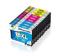 Jettruemedia 18XL Cartuchos de Tinta Compatibles para Epson 18 XL para XP 322 XP-215 XP-225 XP-205 XP-325 XP-425 XP-202 XP-212 XP-305 XP-312 XP-315 XP-405 XP-412 XP-415 XP-422 XP-405 XP-102