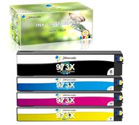 Jettruemedia 973X Cartuchos de Impresora Multipack Compatibles para HP 973X 973 XL para HP PageWide Pro 477dw 477dwt 477dn 452dw 452dwt 452dn 552dw 577dw 577z Managed MFP P57750dw P55250dw