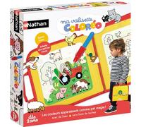 Jeu créatif - NATHAN - MA VALISETTE COLOREO - Coloriage magique a l'eau - Portable, sans taches - Feutre a eau