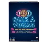 Mattel Games Quiz En Las Vegas, Juego De Cultura General con Tarjetas De Preguntas, Fichas De Poker Y Apuesta, Min. 5 Jugadores, Versión Francesa, Juguete Niño, A Partir de 13 Años, HNY92