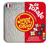 Asmodee JUNGLE SPEED: La Totale - Juego de cartas y ambiente para adultos y niños a partir de 7 años - Juego de mesa de velocidad y observación - Caja de metal - 2 a 10 jugadores - 15 min - En francés