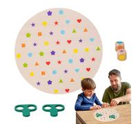 Jeu D'Association Formes - 23,8cm Puzzle | Bois Jouet Éducatif De Logique Et Couleurs, Casse-Tête Pour 3+ ANS, Trieur Géométrique Pour Pensée Mathématique Et Défis De Bataille