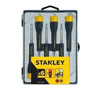 Stanley STHT0-62631 - Juego 6 destornilladores fijos. Planas 1, 1.2, 1.5 y 1.8. Phillips: PH000 y PH00