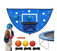 Jeu de Basket Trampoline pour - Ensemble de Dunk rebondissant Avec anneau Solide, Filet résistant et Support renforcé, Conception Portable pour activités sportives, expérience Interactive pour